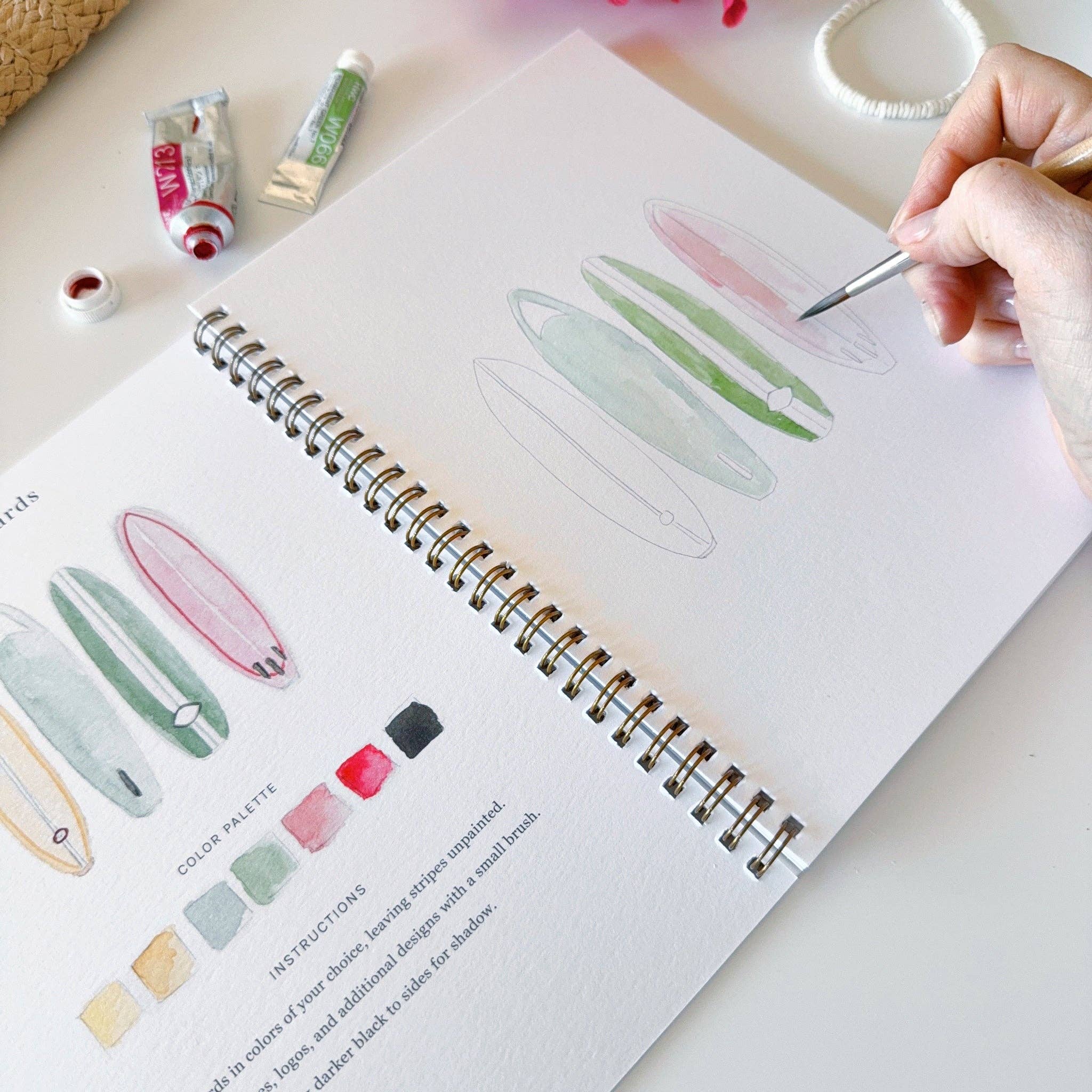 Tropical Watercolor Workbook - Joy