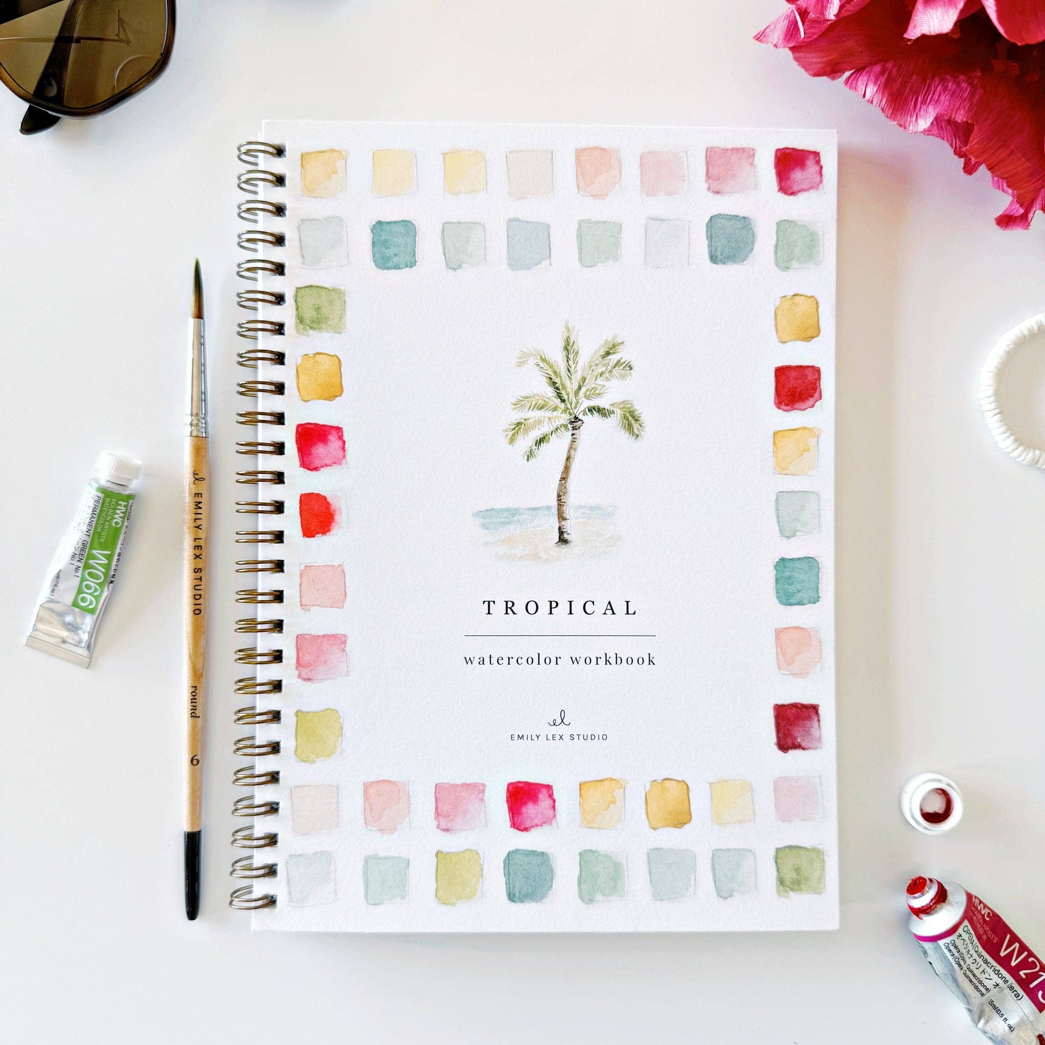 Tropical Watercolor Workbook - Joy