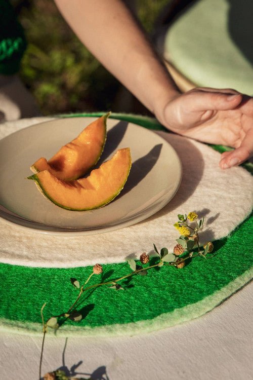 Two - Tone Felt Placemat - Mint - Chlorophyll - Joy