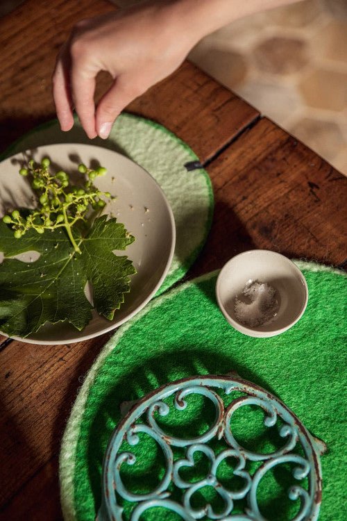 Two - Tone Felt Placemat - Mint - Chlorophyll - Joy