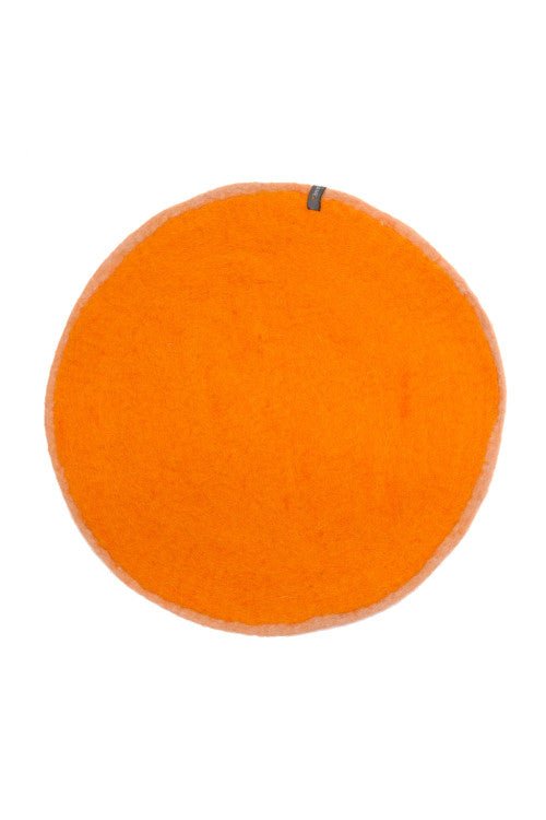 Two - Tone Felt Placemat - Nude - Apricot - Joy