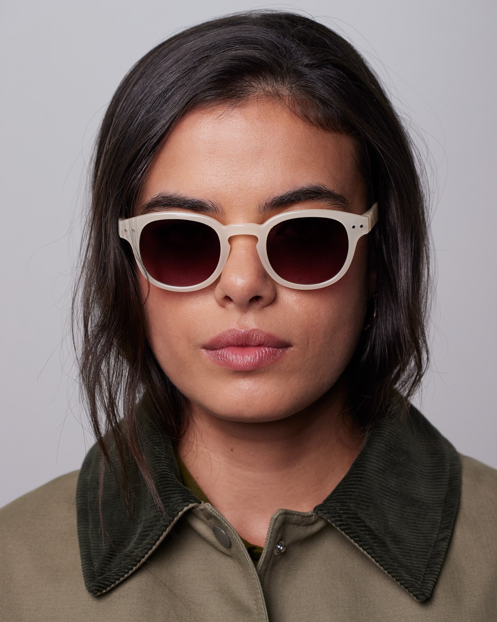 Vintage Cream Sunglasses - #C - Joy