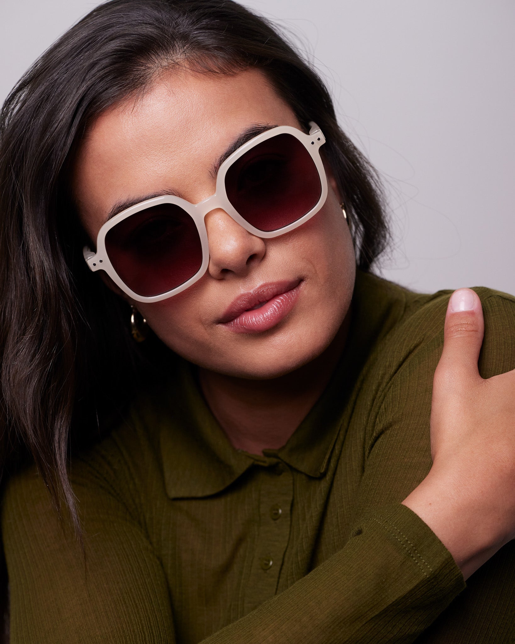 Vintage Cream Sunglasses - #OFFICE - Joy