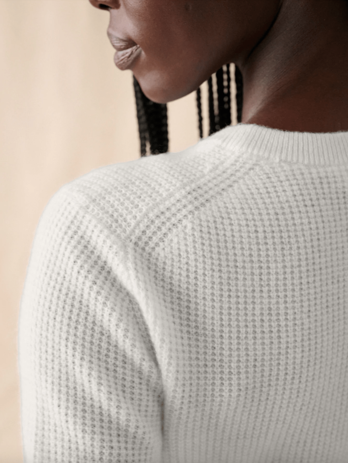 Waffle Crewneck Pullover - Joy