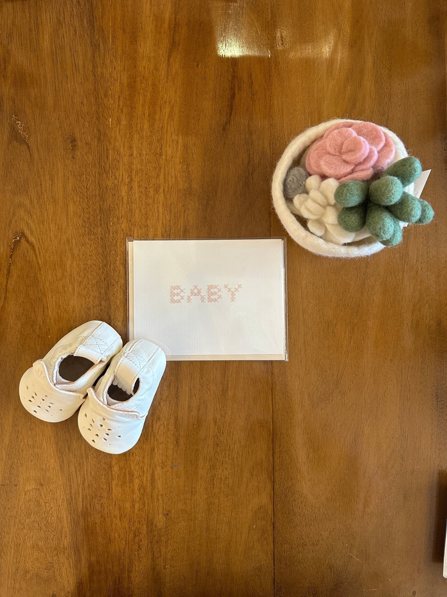 Baby Cross Stitch Card - Joy