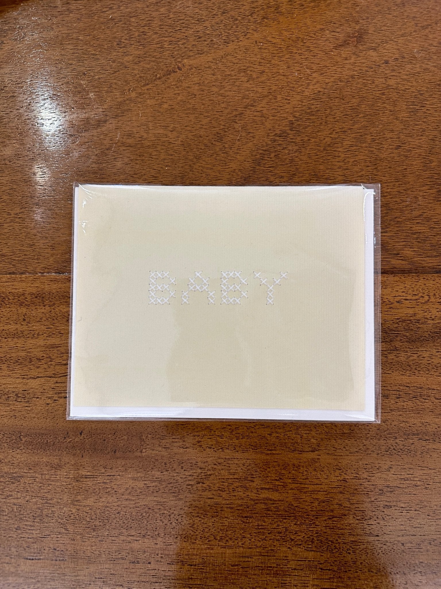 Baby Cross Stitch Card - Joy