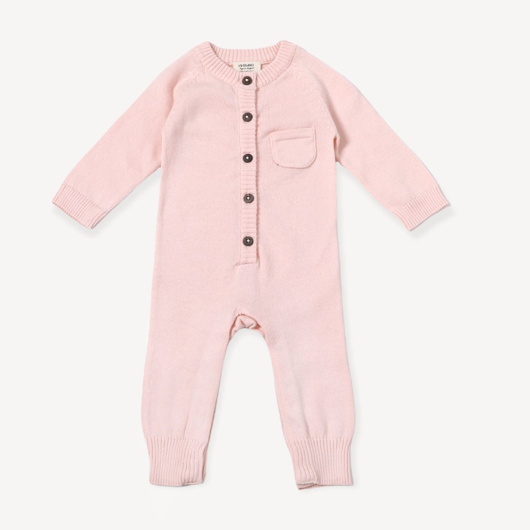 Knit Button Down Coveralls - Joy