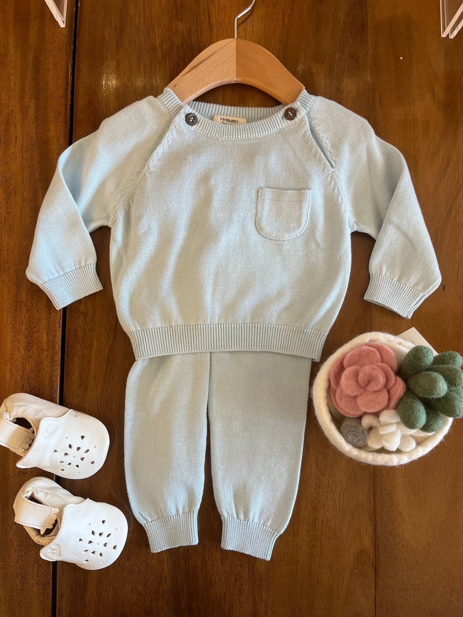 Light Blue Pullover Sweater - Joy