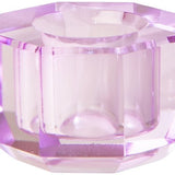 1 Tier Crystal Candle Holder, Violet - Joy