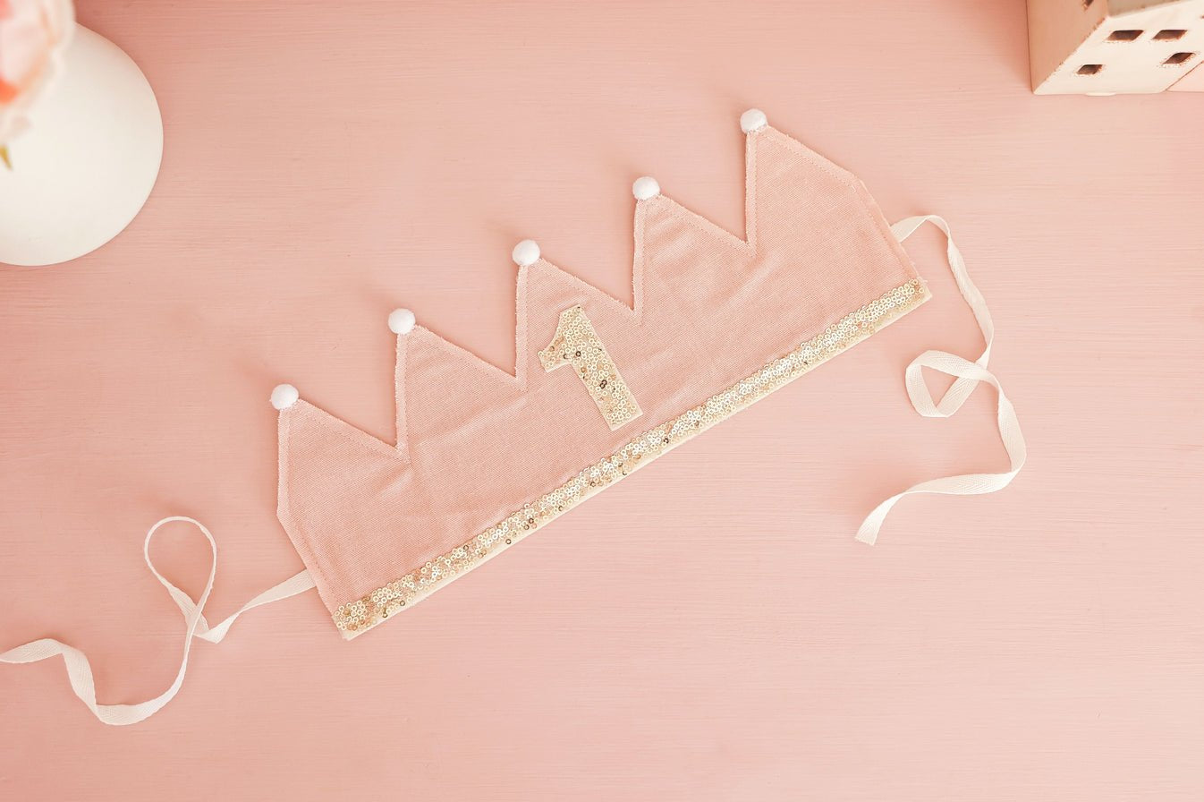 1st Birthday Crown - Joy