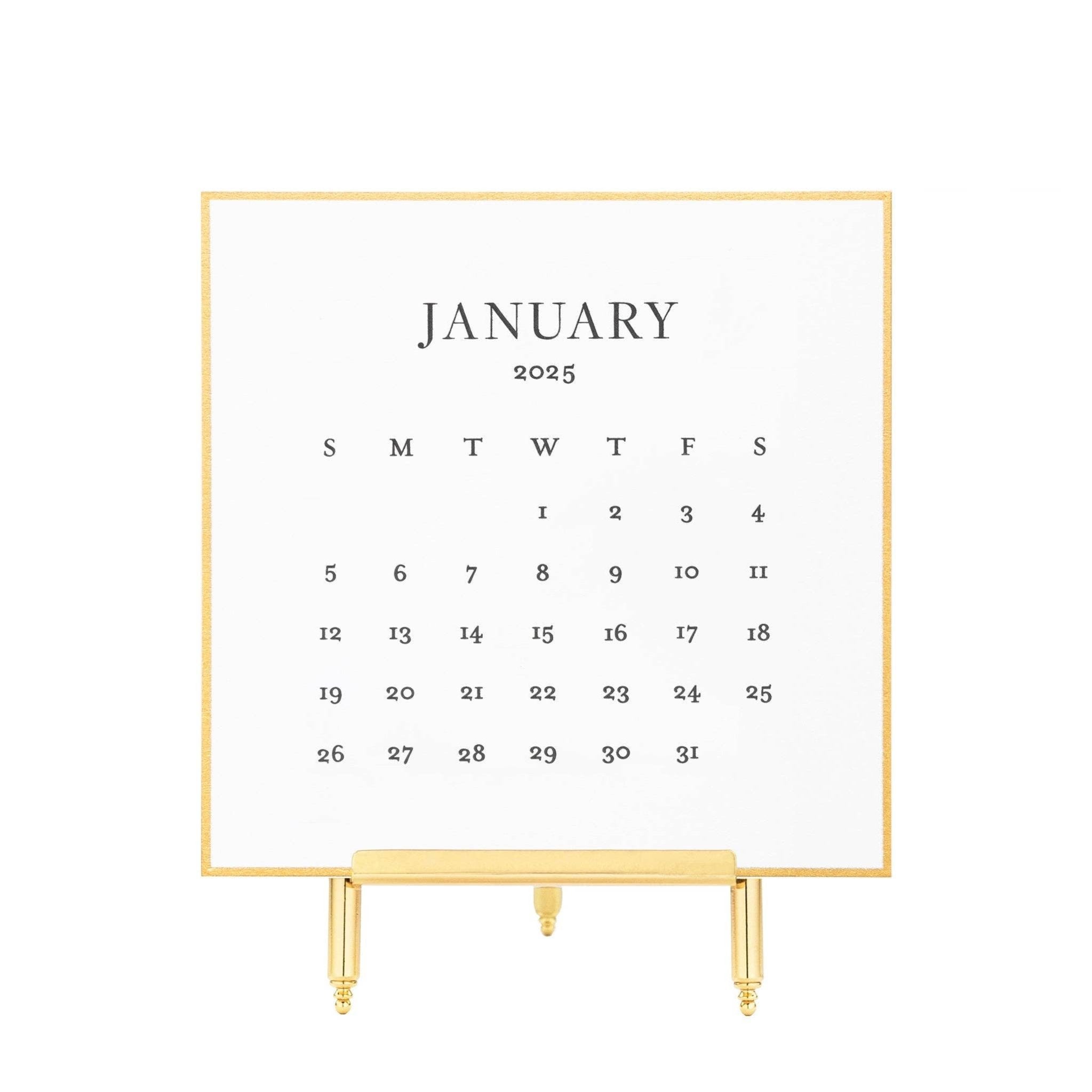 2025 Black Desk Calendar - Joy