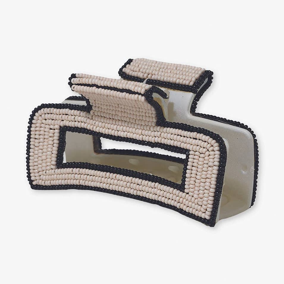 Lola Solid Color with Piped Edges Claw Clip