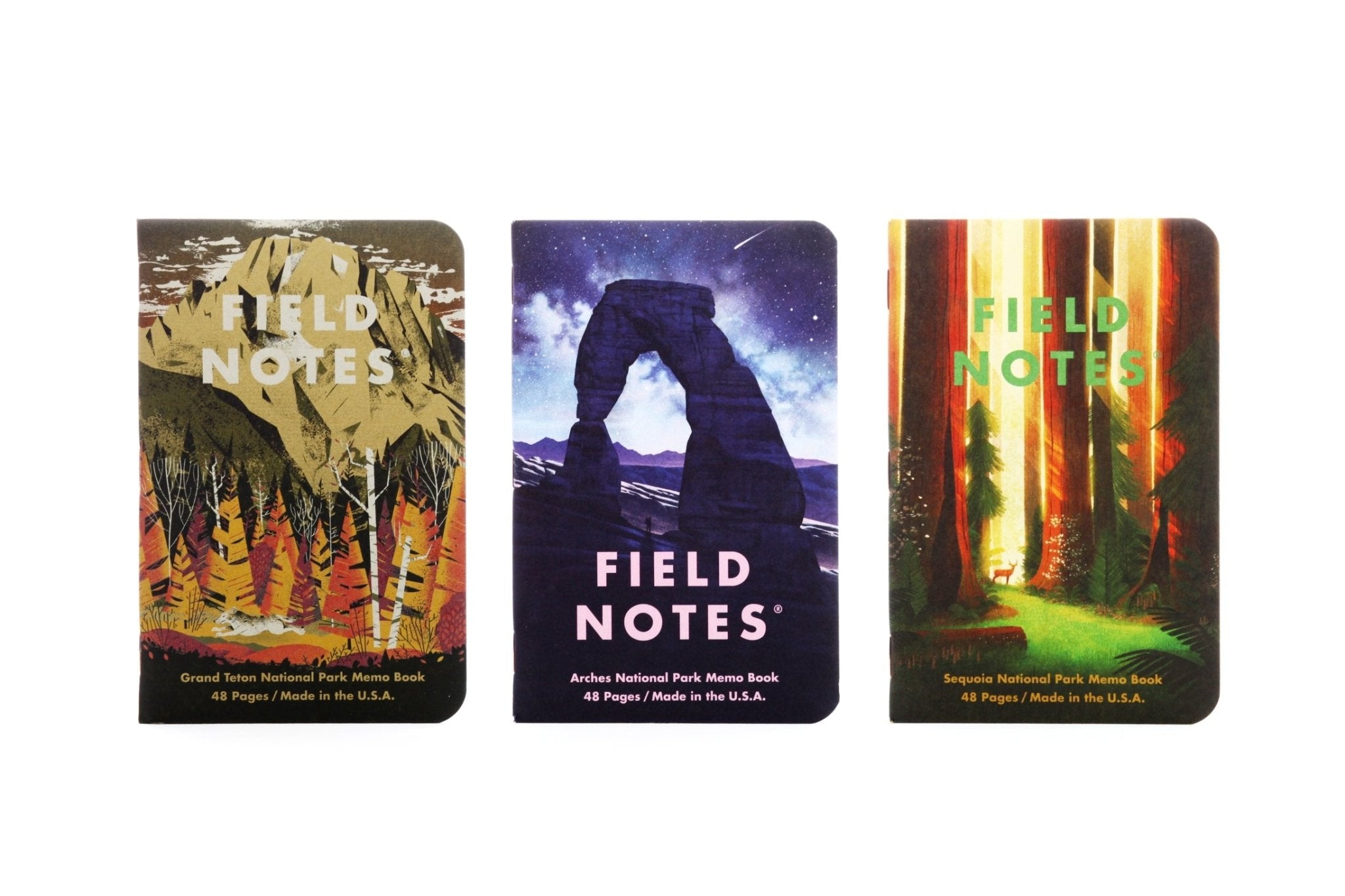 3-Pack National Parks Notebook - Graph Paper - Joy Gift Shoppe