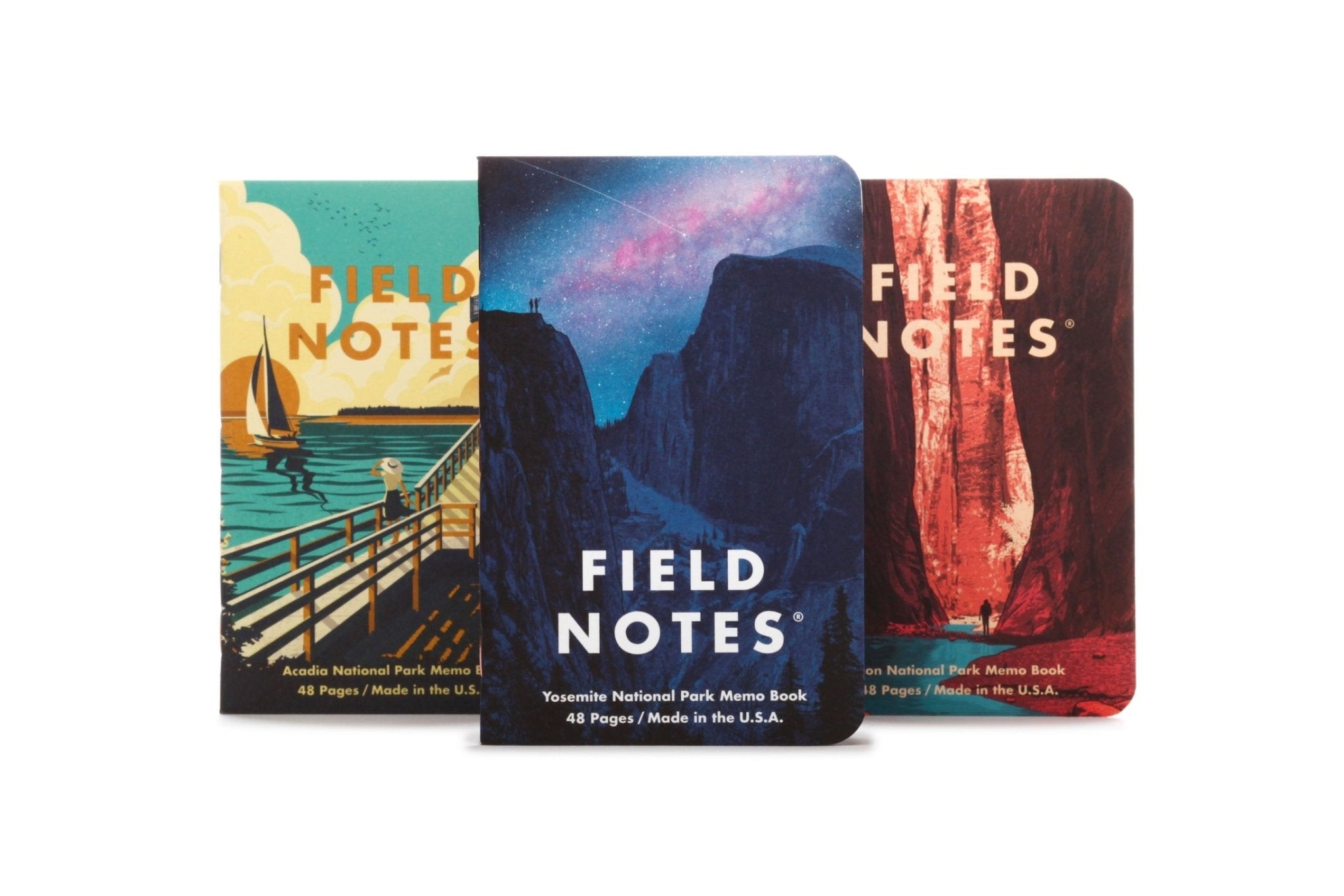3-Pack National Parks Notebook - Graph Paper - Joy Gift Shoppe