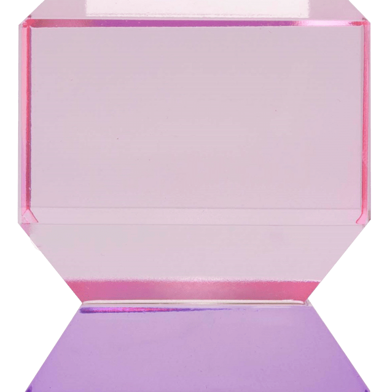3 tier cubed Crystal Candle Holder - Joy