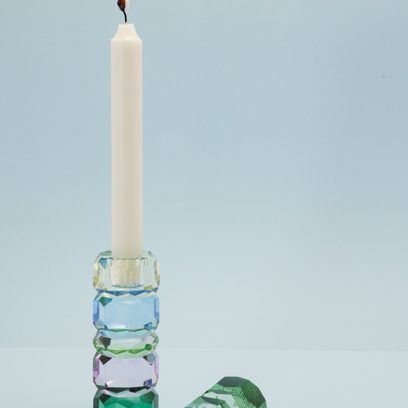 4 Tier Single Crystal Candle Holder - Joy