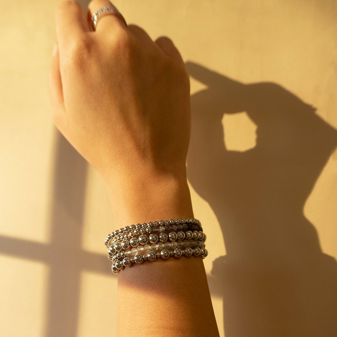 8mm Multi Size Beaded Ball Bracelet - Joy