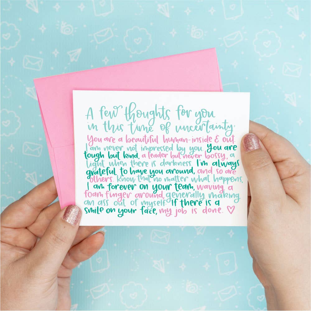 A Few Thoughts Heartfelt Greeting Card - Joy Gift Shoppe
