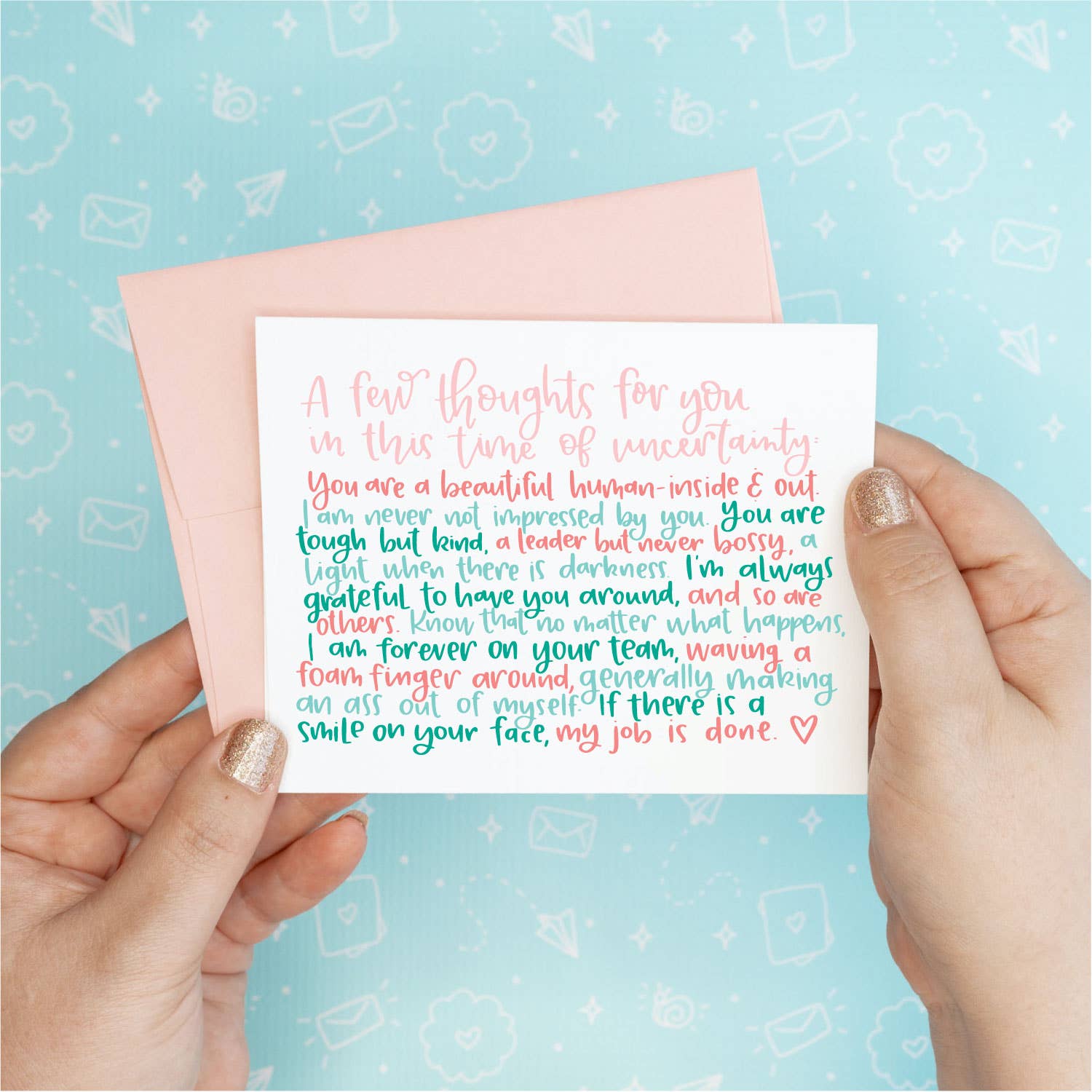 A Few Thoughts Heartfelt Greeting Card - Joy Gift Shoppe