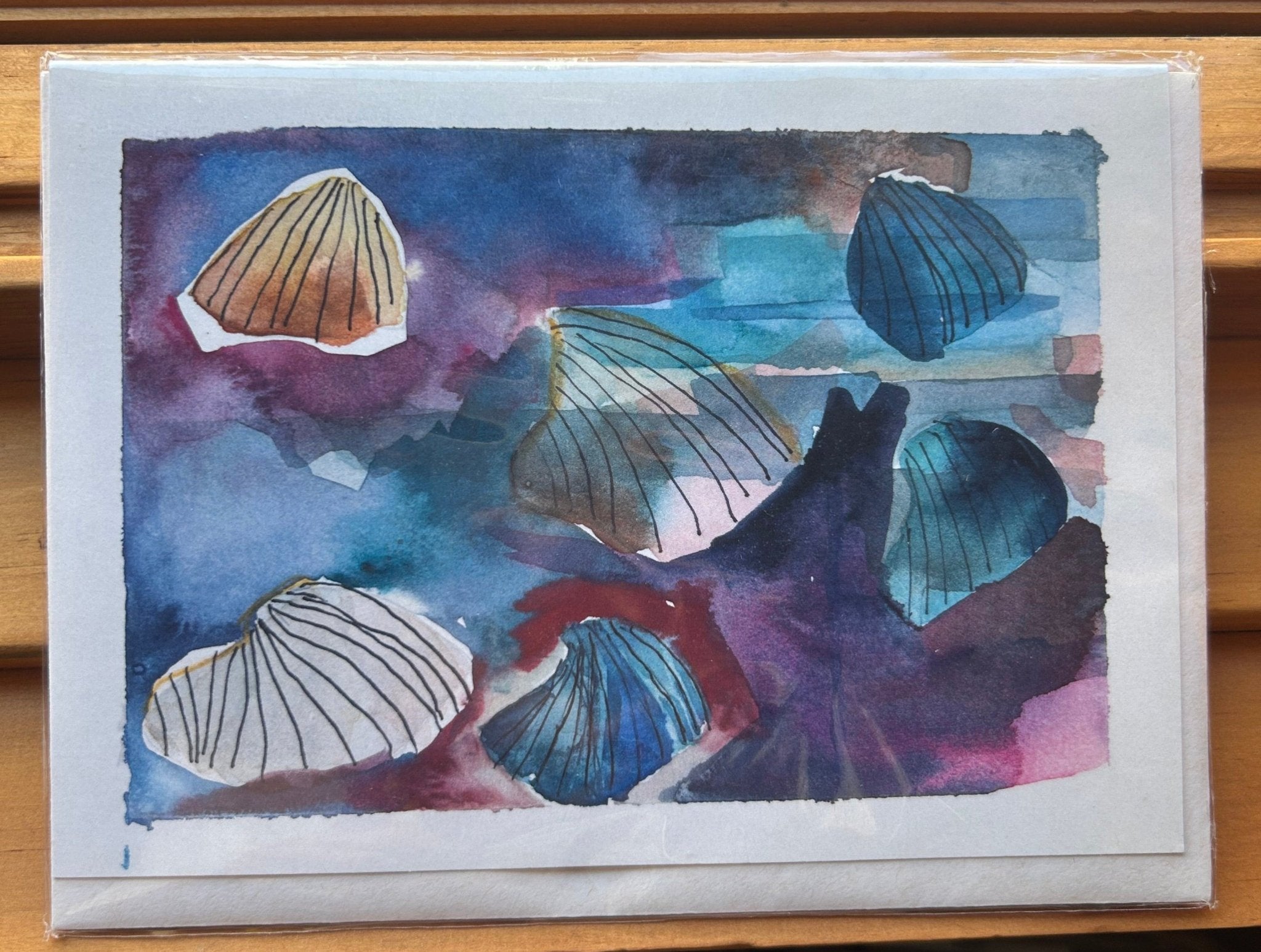 Abstract Seashell Card - Joy Gift Shoppe