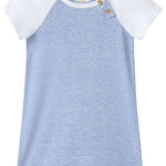 AFLOAT Heathered Chambray Raglan Romper - Joy