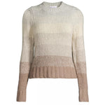 Air - Spun Cashmere Ombré - Striped Crewneck - Joy