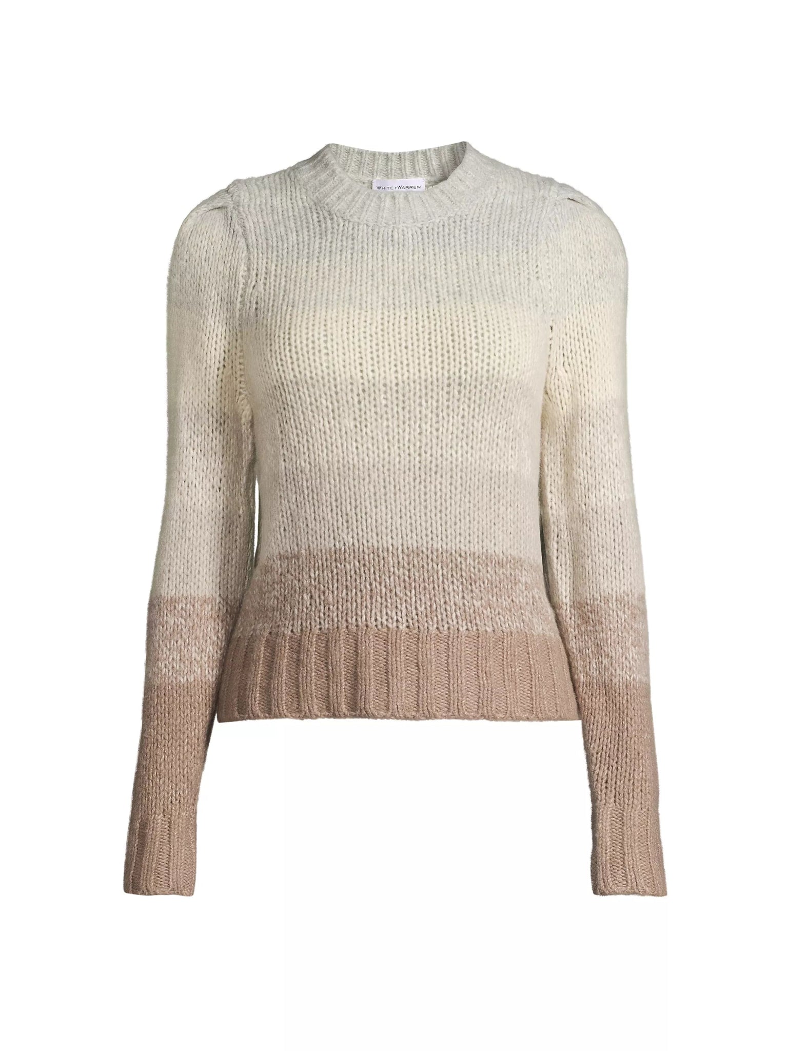 Air - Spun Cashmere Ombré - Striped Crewneck - Joy