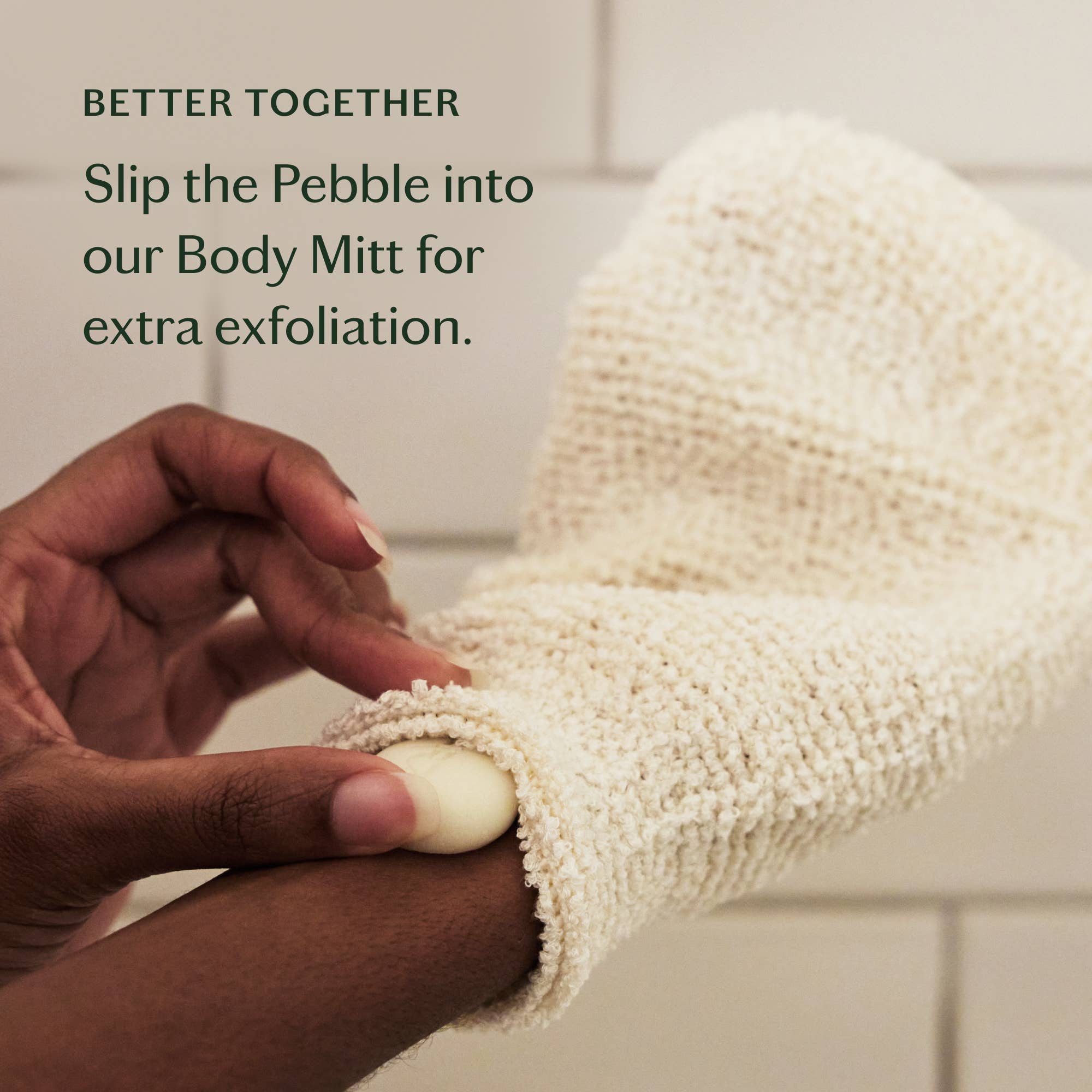 Amber & Vanilla Pebble | Deep Moisturizing Bath & Shower Oil - Joy