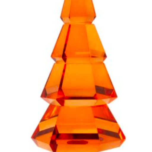 Amber/Violet Crystal Christmas Tree - Joy
