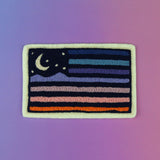 American Night Flag Chain Stitched Embroidery Patch - Joy Gift Shoppe