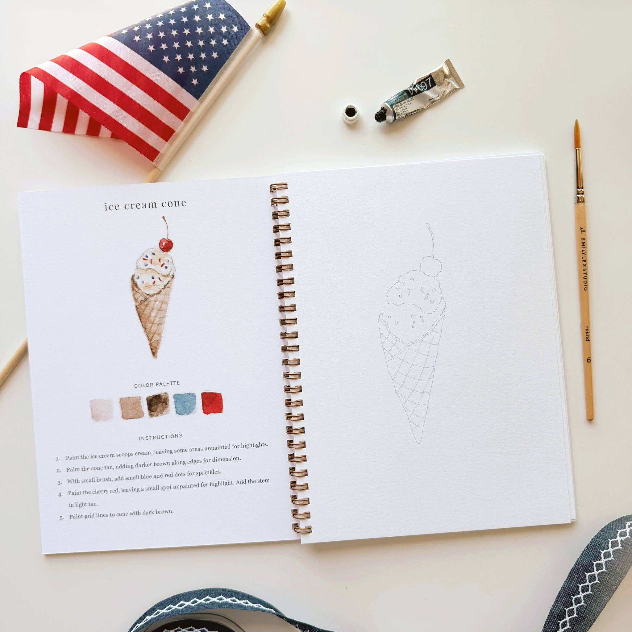 Americana Watercolor Workbook - Joy Gift Shoppe