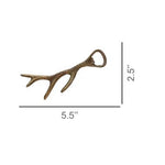 Antler Bottle Opener, Brass - Joy