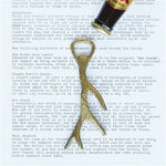 Antler Bottle Opener, Brass - Joy