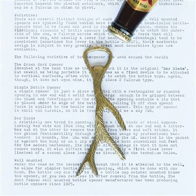 Antler Bottle Opener, Brass - Joy