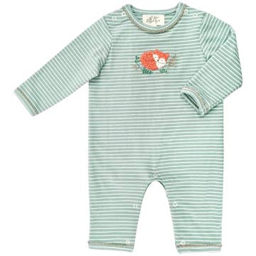 Applique Sleepy Fox Babygro - Joy