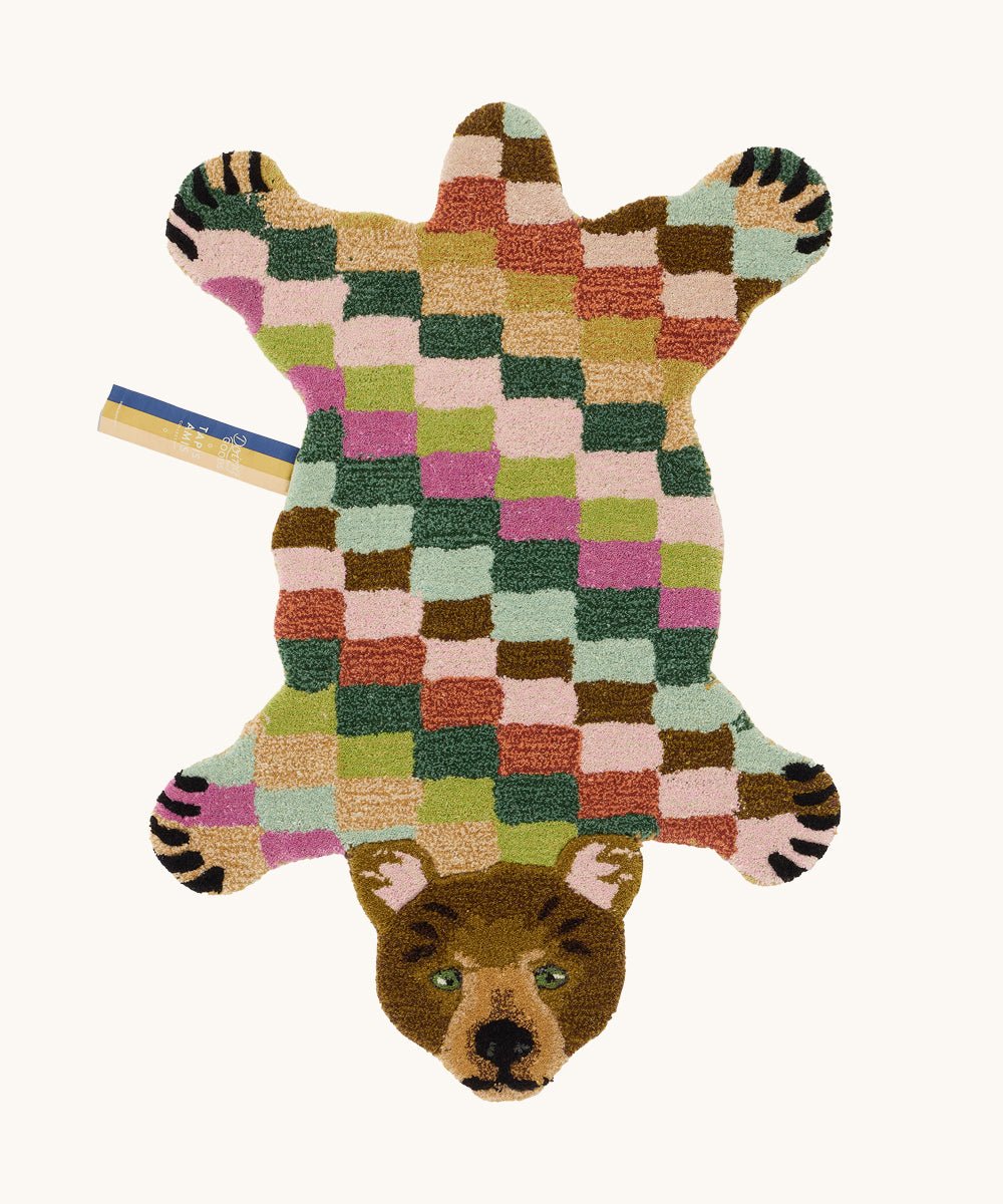 Archie Check Bear Rug - Joy