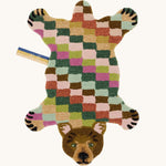 Archie Check Bear Rug - Joy