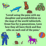 Artist Set of 20 Wash - Out Pens - Joy Gift Shoppe