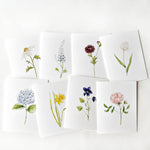Assorted garden flowers notecard set - Joy