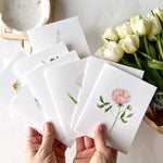 Assorted garden flowers notecard set - Joy