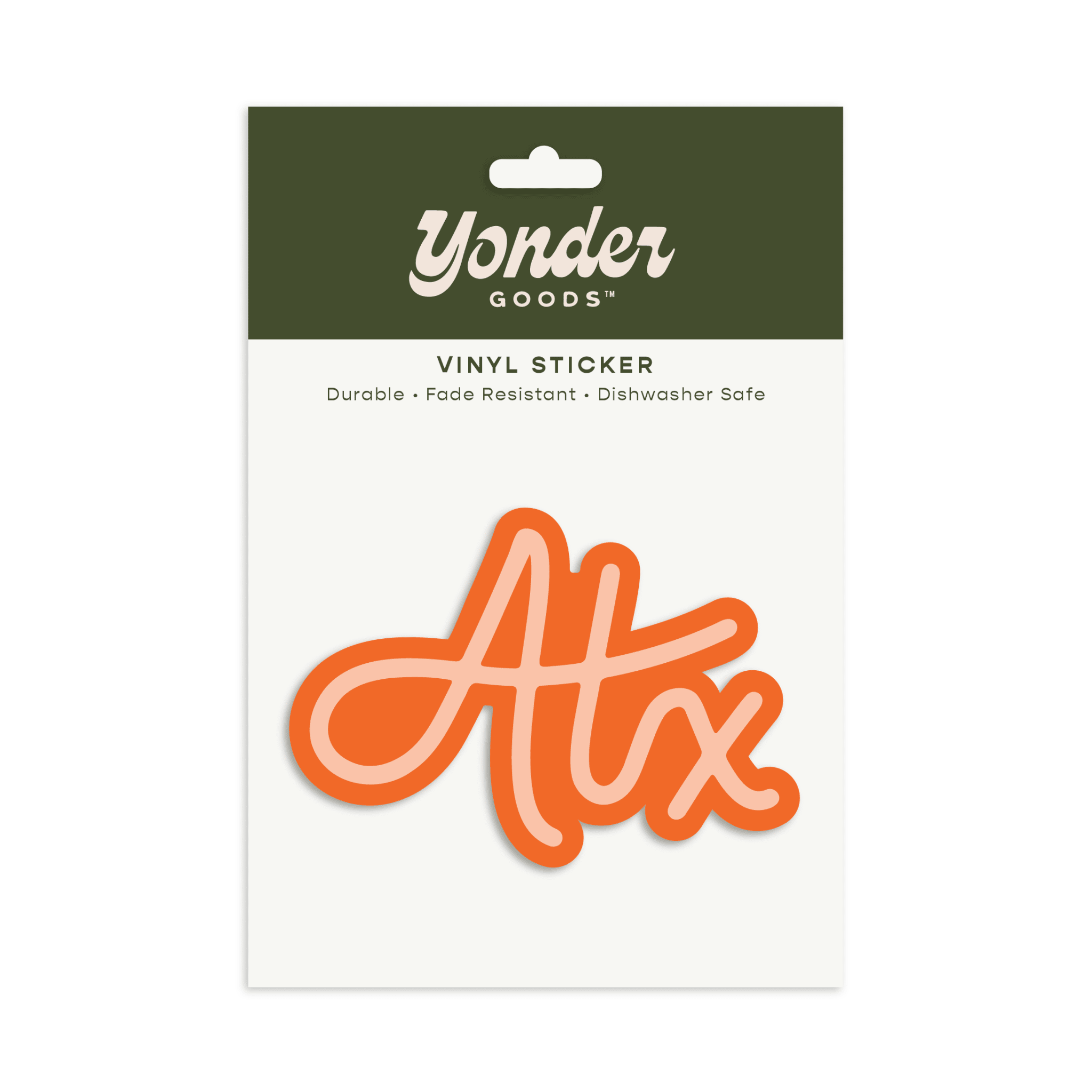 ATX Sticker Orange - Joy Gift Shoppe