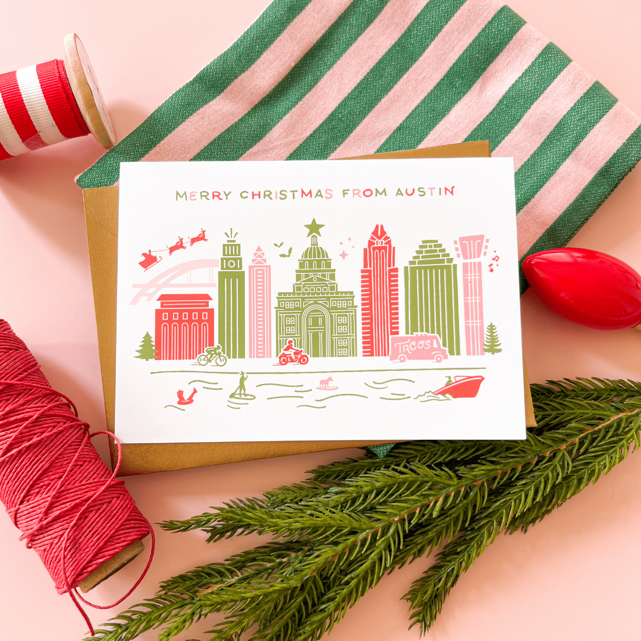 Austin Holiday Greeting Card - Joy Gift Shoppe