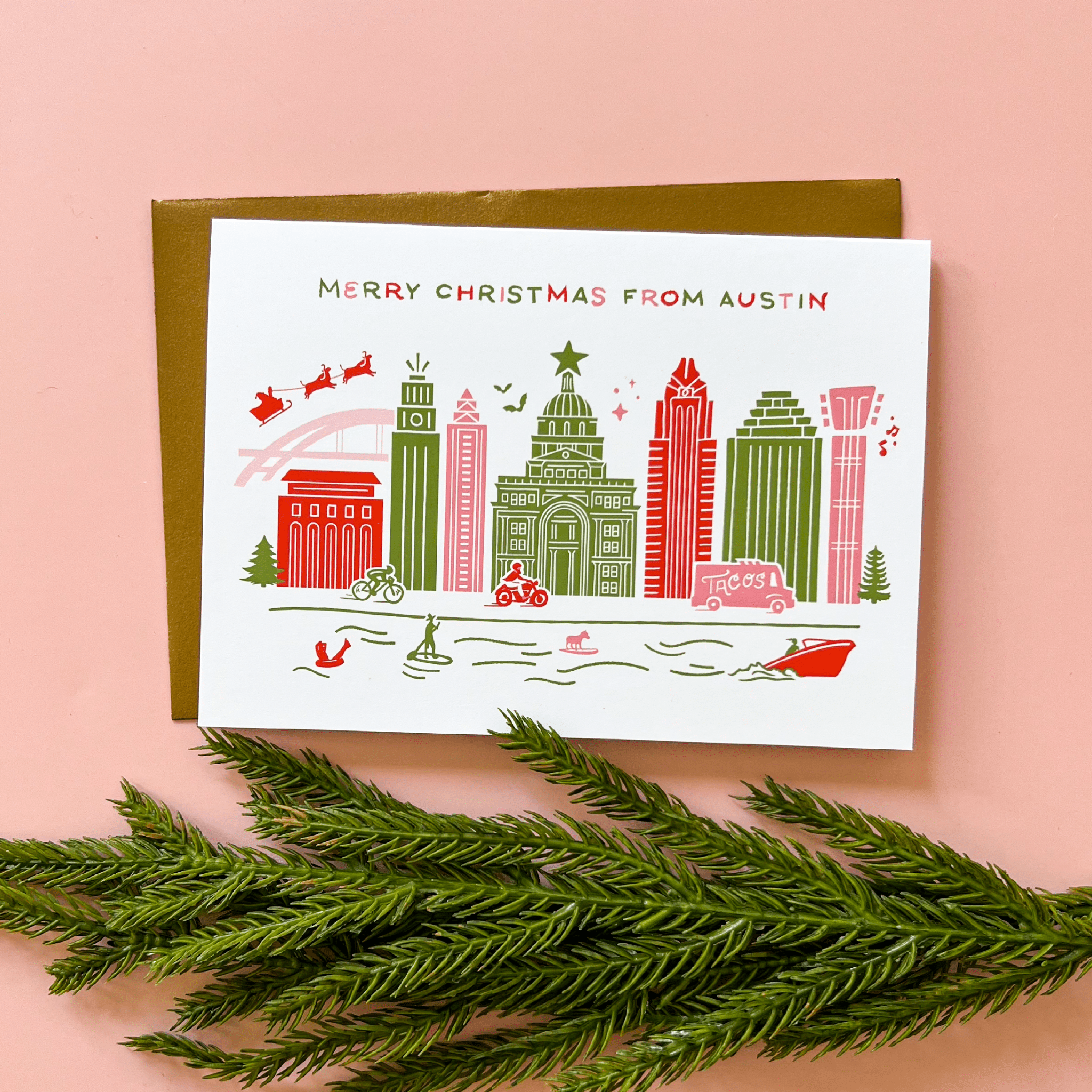 Austin Holiday Greeting Card - Joy Gift Shoppe