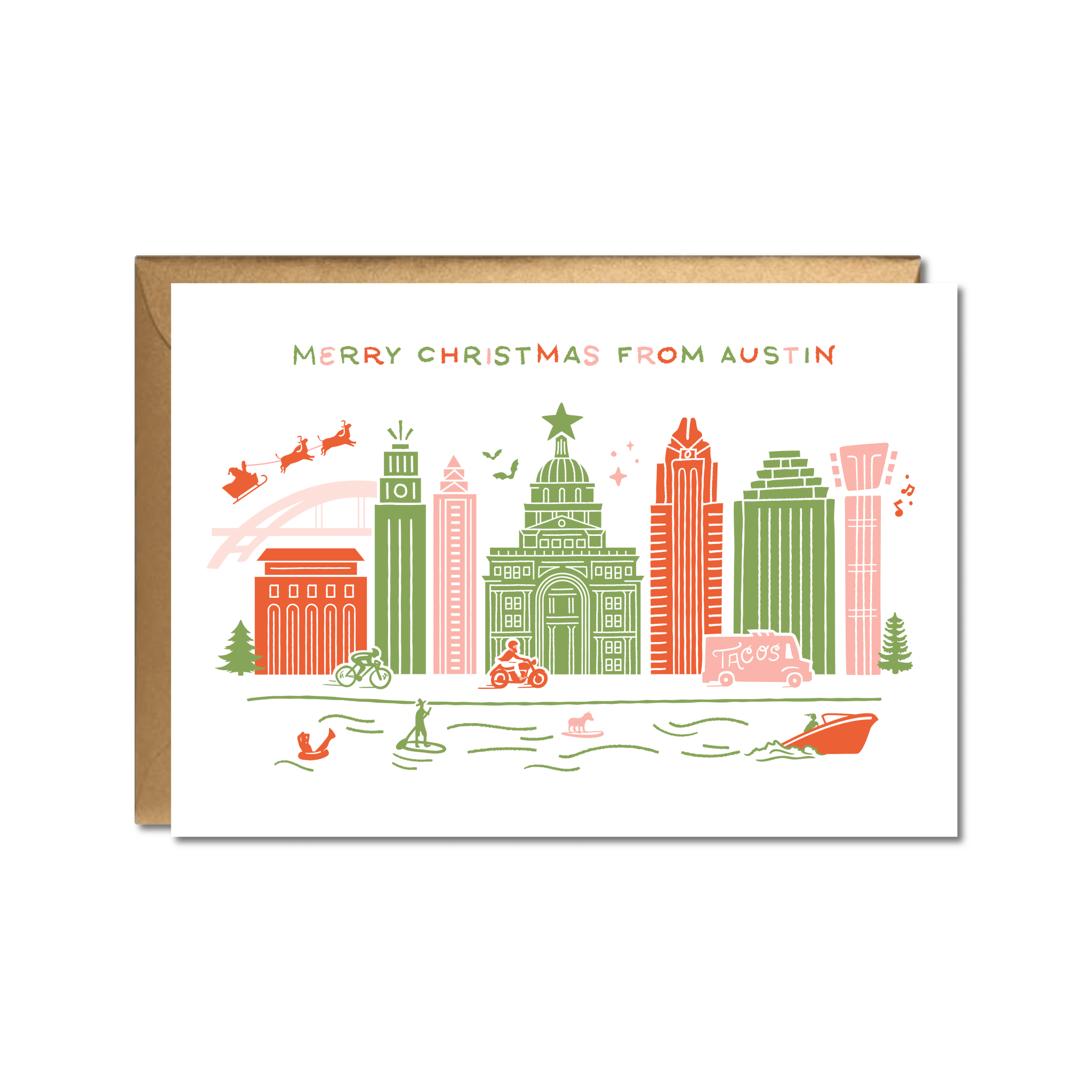 Austin Holiday Greeting Card - Joy Gift Shoppe
