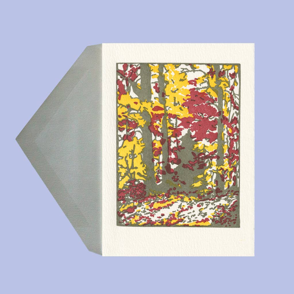 Autumn Road Greeting Card - Joy