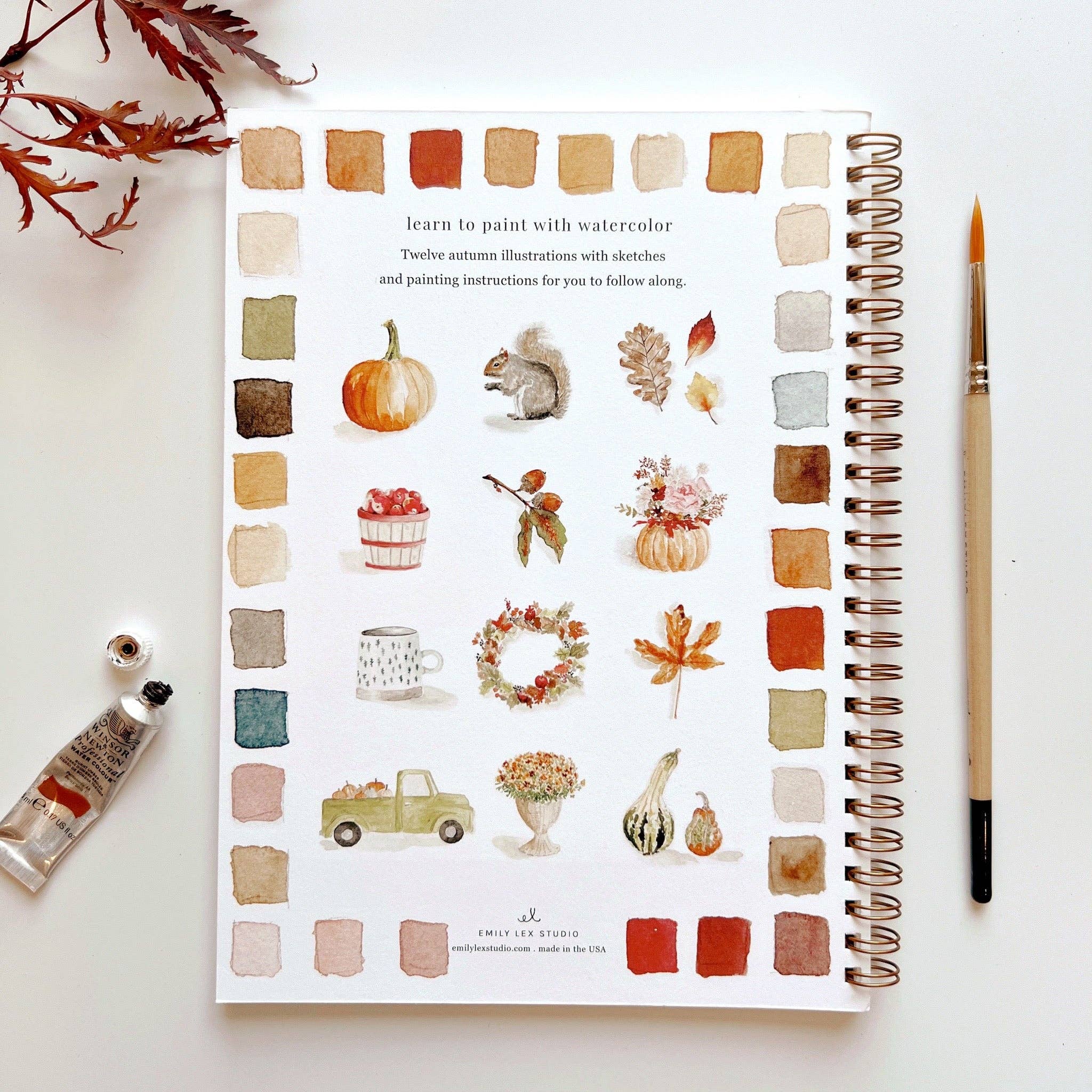 Autumn Watercolor Workbook - Joy