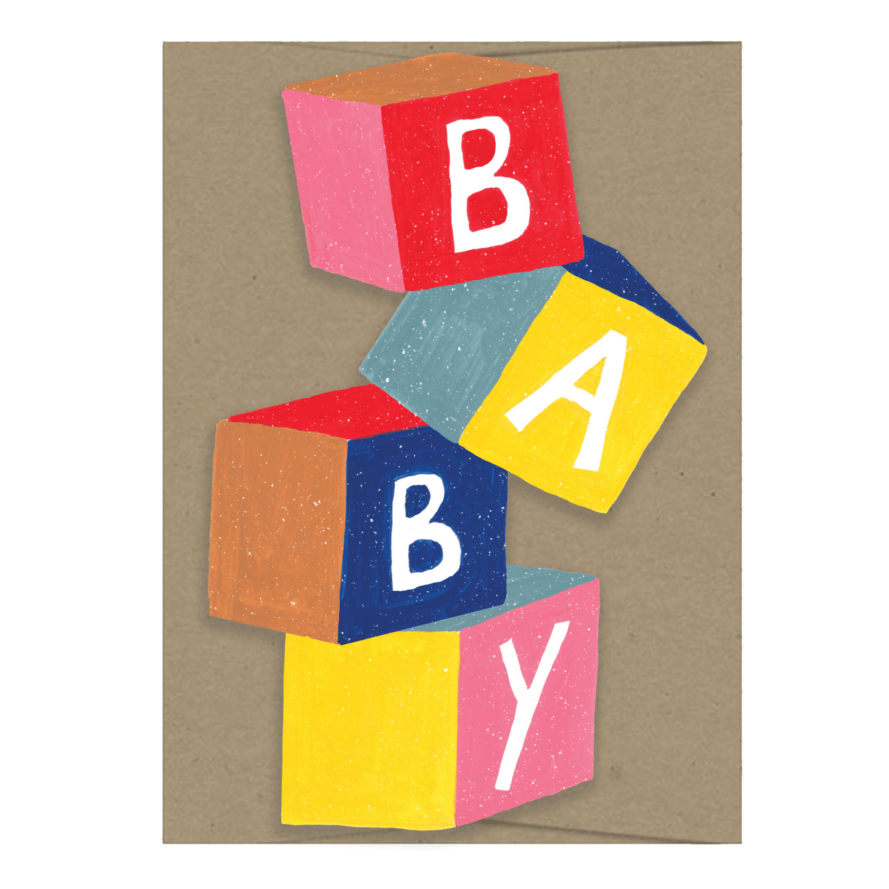 Baby Cubes Card - Joy