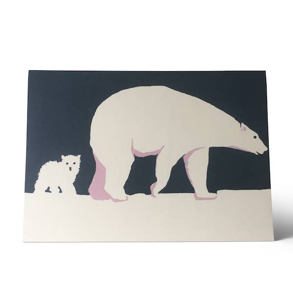 Baby Polar Bear Greeting Card - Joy