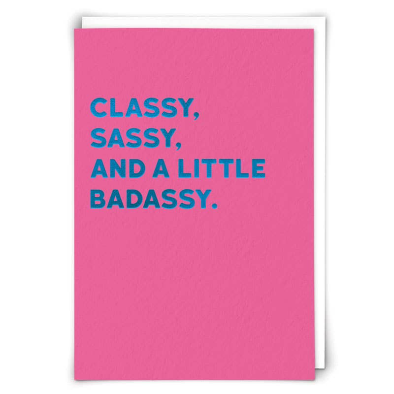 Badassy Greeting Card - Joy