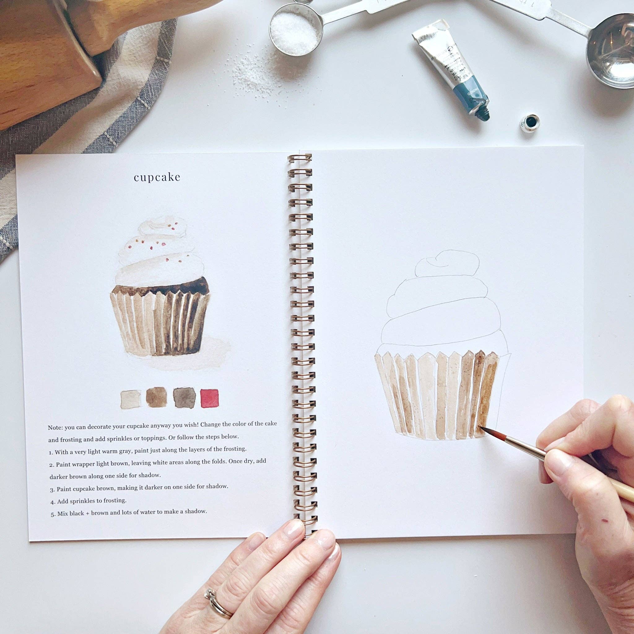 Baking watercolor workbook - Joy